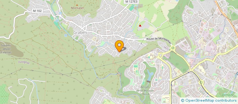 localisation de l'entreprise MADAME DOMINIQUE PAUL  GRABELS