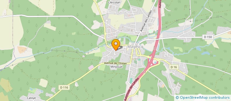 localisation de l'entreprise MADAME DOMINIQUE PEDROS  MAGESCQ