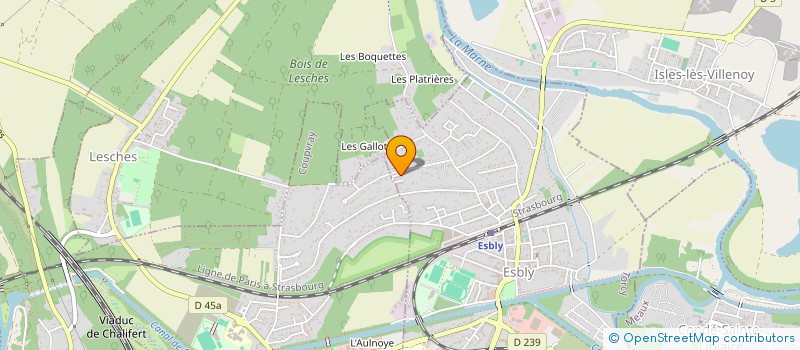 localisation de l'entreprise MADAME DOMINIQUE PEGOURIE à ESBLY