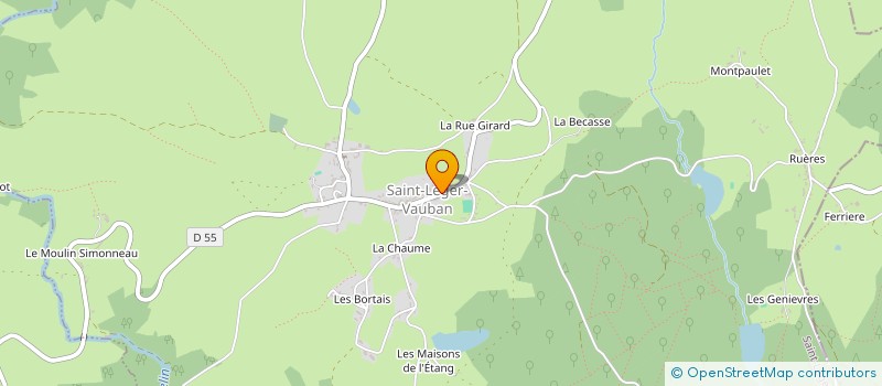 localisation de l'entreprise MADAME DOMINIQUE PELLE à SAINT-LEGER-VAUBAN