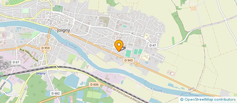 localisation de l'entreprise MADAME DOMINIQUE PERREAU  JOIGNY