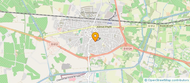 localisation de l'entreprise MADAME DOMINIQUE PERREIN  VIAS