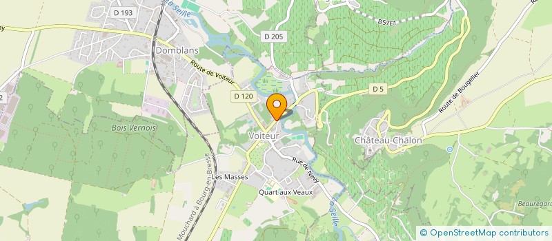 localisation de l'entreprise MADAME DOMINIQUE PERRIN  VOITEUR