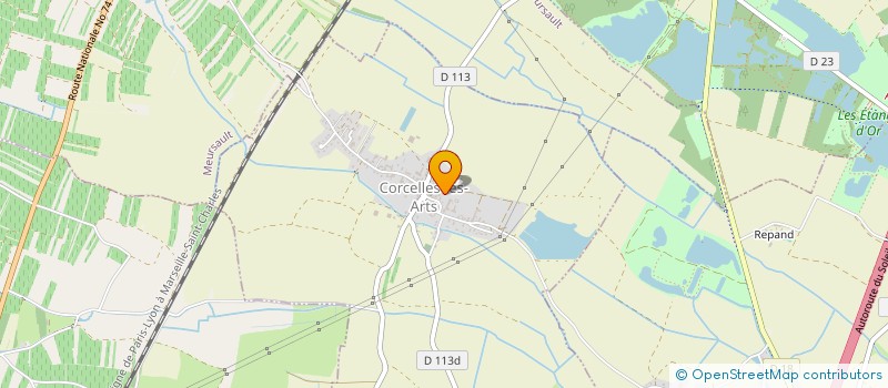localisation de l'entreprise MADAME DOMINIQUE PERRIN  CORCELLES-LES-ARTS