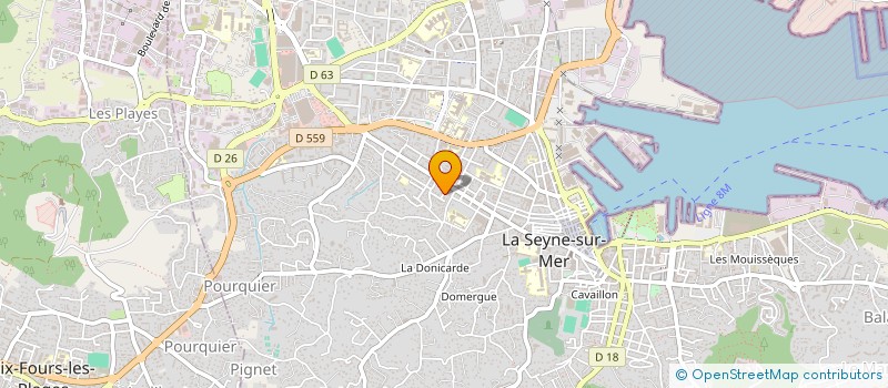 localisation de l'entreprise MADAME DOMINIQUE PETIT  LA SEYNE SUR MER