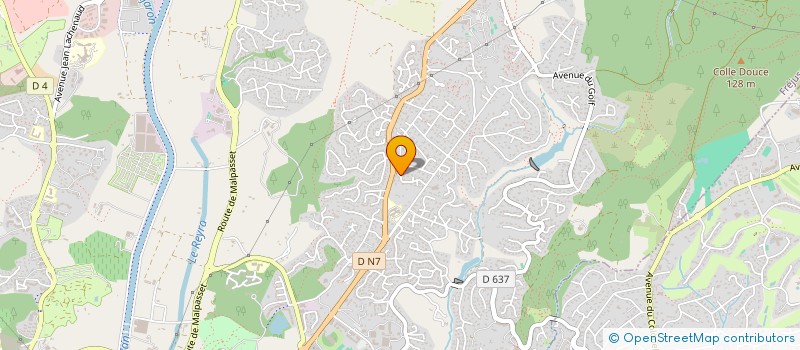 localisation de l'entreprise MADAME DOMINIQUE PETIT à FREJUS