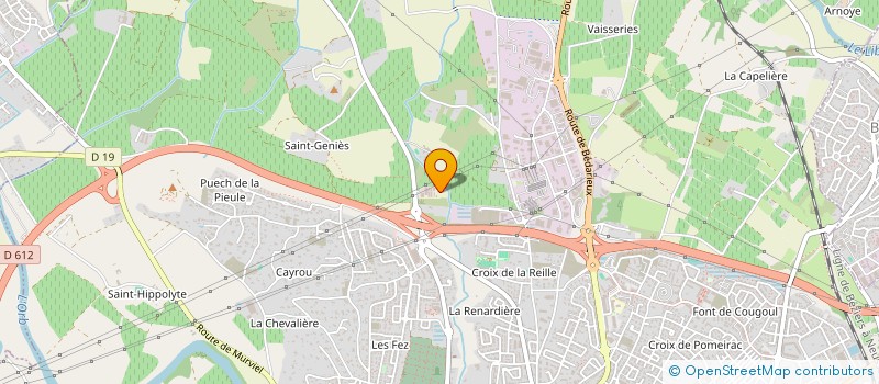 localisation de l'entreprise MADAME DOMINIQUE PEYRIERE  BEZIERS