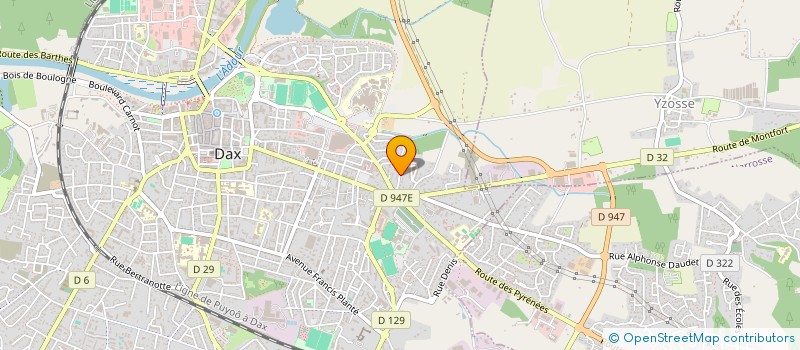 localisation de l'entreprise MADAME DOMINIQUE PEYRONNE  DAX