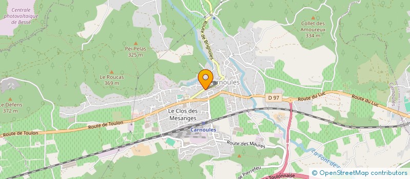 localisation de l'entreprise MADAME DOMINIQUE PEYRONNET  CARNOULES