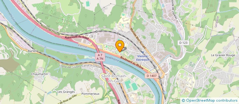 localisation de l'entreprise MADAME DOMINIQUE PEYSSON à VIENNE