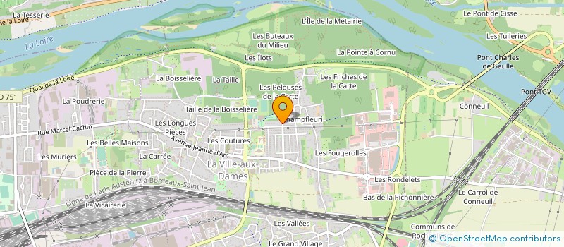 localisation de l'entreprise MADAME DOMINIQUE PICHEREAU  LA VILLE-AUX-DAMES