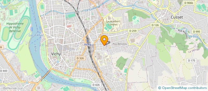 localisation de l'entreprise MADAME DOMINIQUE PIERSON à VICHY