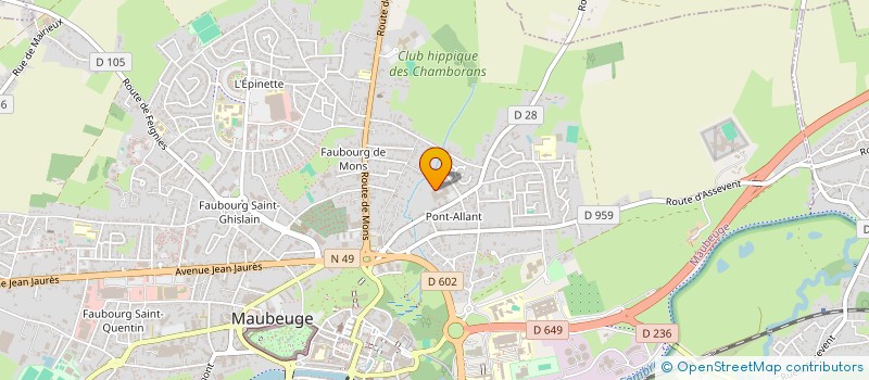 localisation de l'entreprise MADAME DOMINIQUE PINCHON à MAUBEUGE
