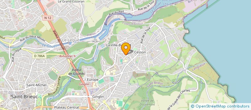 localisation de l'entreprise MADAME DOMINIQUE PIOGEZ à SAINT-BRIEUC