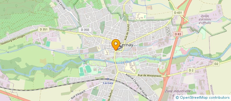 localisation de l'entreprise MADAME DOMINIQUE PODRASIK à CERNAY