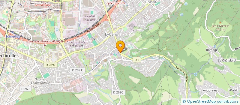 localisation de l'entreprise MADAME DOMINIQUE POENSIN  EYBENS