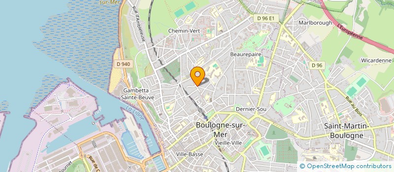 localisation de l'entreprise MADAME DOMINIQUE PONCHEL  BOULOGNE-SUR-MER