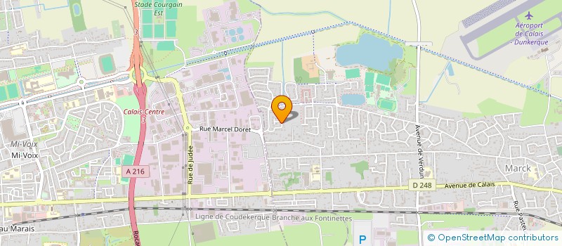 localisation de l'entreprise MADAME DOMINIQUE PORRET  MARCK