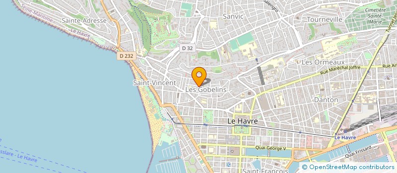 localisation de l'entreprise MADAME DOMINIQUE PORTELETTE à LE HAVRE