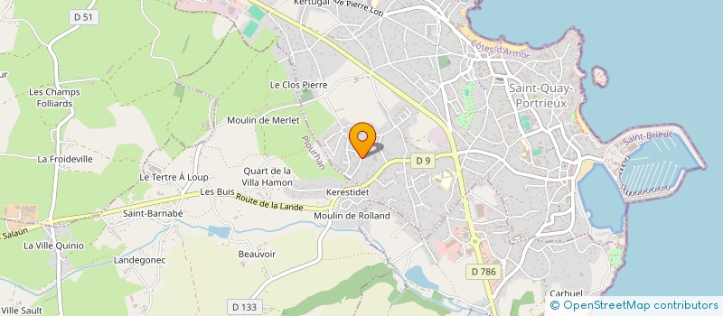 localisation de l'entreprise MADAME DOMINIQUE POTARD à SAINT-QUAY-PORTRIEUX