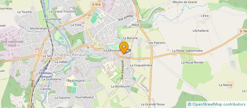 localisation de l'entreprise MADAME DOMINIQUE POULARD  CHATEAU-RENAULT