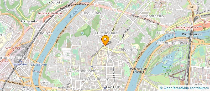 localisation de l'entreprise MADAME DOMINIQUE POURREY  CALUIRE-ET-CUIRE