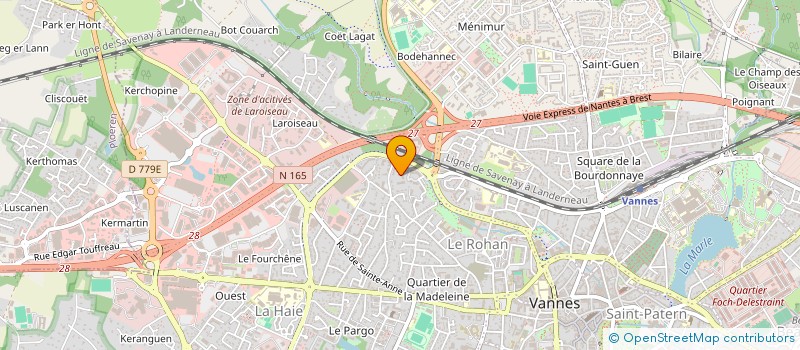 localisation de l'entreprise MADAME DOMINIQUE PRAUD à VANNES