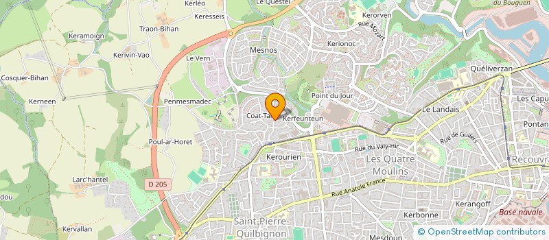 localisation de l'entreprise MADAME DOMINIQUE PRIGENT à BREST