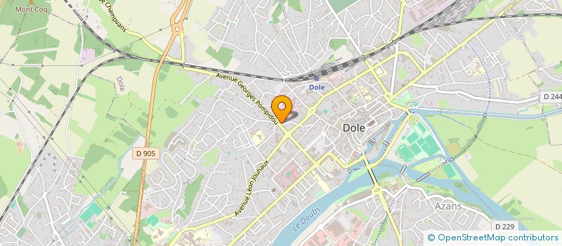 localisation de l'entreprise MADAME DOMINIQUE PROST à DOLE