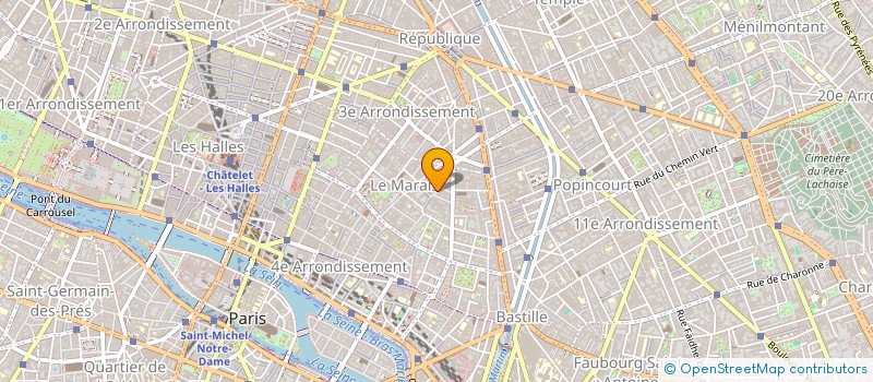 localisation de l'entreprise MADAME DOMINIQUE QUENIN à PARIS