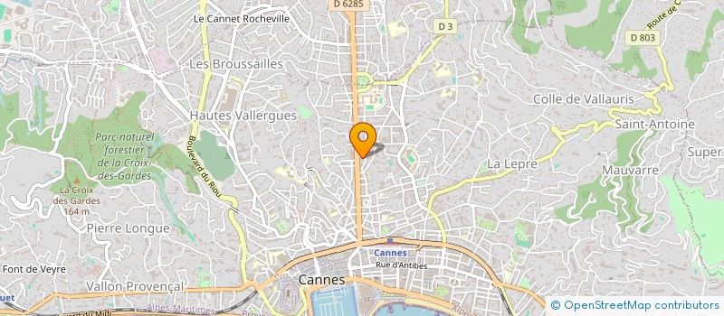 localisation de l'entreprise MADAME DOMINIQUE QUENNEVILLE à CANNES