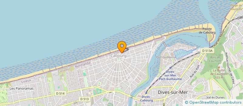 localisation de l'entreprise MADAME DOMINIQUE QUESNEL  CABOURG