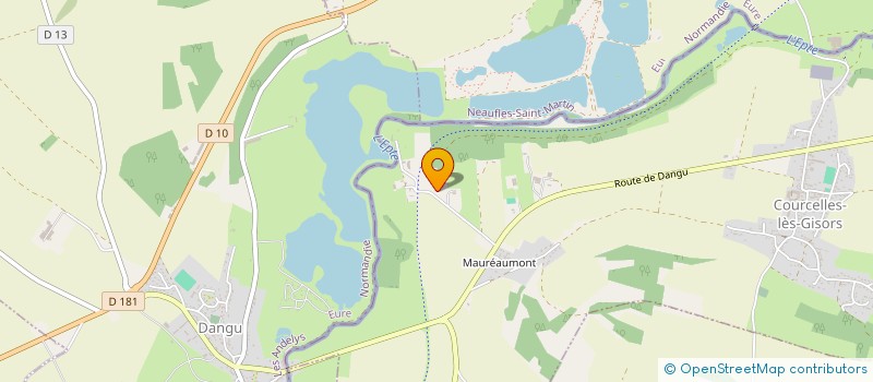 localisation de l'entreprise MADAME DOMINIQUE RABUTEAU  COURCELLES-LES-GISORS