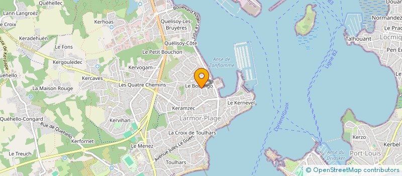 localisation de l'entreprise MADAME DOMINIQUE RANNOU  LARMOR-PLAGE