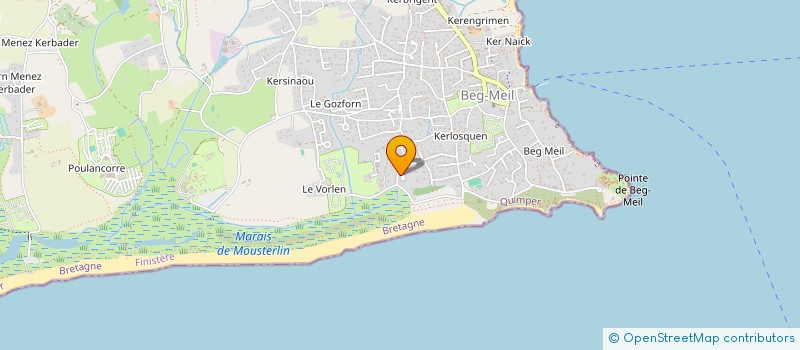 localisation de l'entreprise MADAME DOMINIQUE RAPIN à FOUESNANT