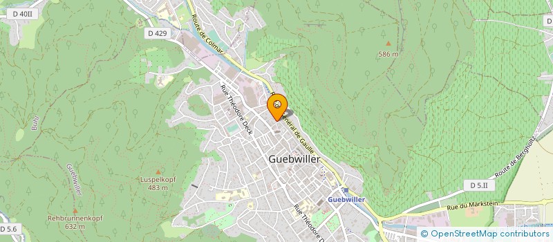 localisation de l'entreprise MADAME DOMINIQUE REITZER  GUEBWILLER