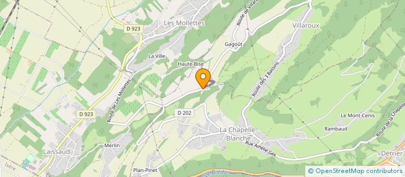 localisation de l'entreprise MADAME DOMINIQUE RENAUD  LA CHAPELLE-BLANCHE