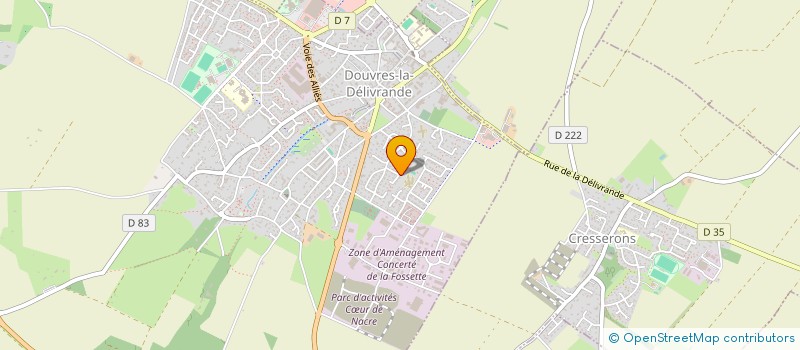 localisation de l'entreprise MADAME DOMINIQUE RENAULT  DOUVRES-LA-DELIVRANDE