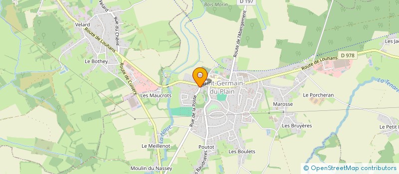 localisation de l'entreprise MADAME DOMINIQUE RIDARD à SAINT-GERMAIN-DU-PLAIN