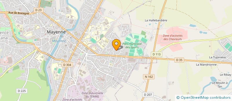 localisation de l'entreprise MADAME DOMINIQUE RIOU  MAYENNE