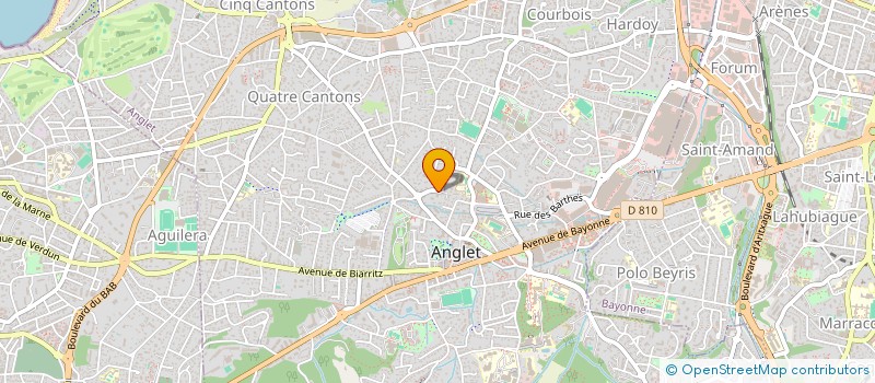 localisation de l'entreprise MADAME DOMINIQUE RIVIERE  ANGLET