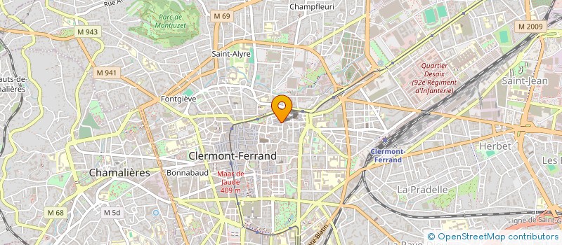 localisation de l'entreprise MADAME DOMINIQUE ROBELIN  CLERMONT-FERRAND