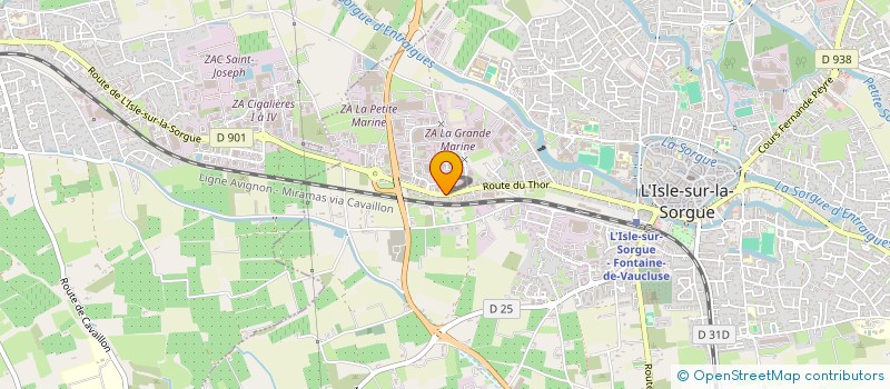 localisation de l'entreprise MADAME DOMINIQUE ROBERT  L'ISLE-SUR-LA-SORGUE