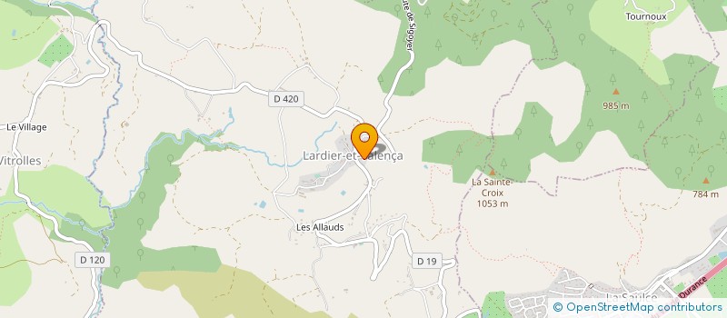 localisation de l'entreprise MADAME DOMINIQUE ROBERT  LARDIER-ET-VALENCA