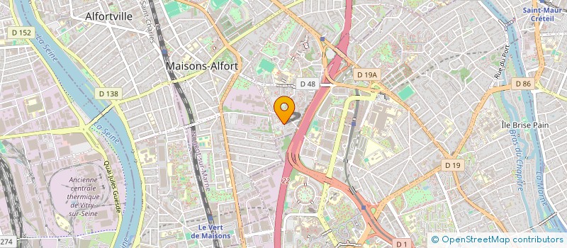 localisation de l'entreprise MADAME DOMINIQUE ROBERTI à MAISONS-ALFORT