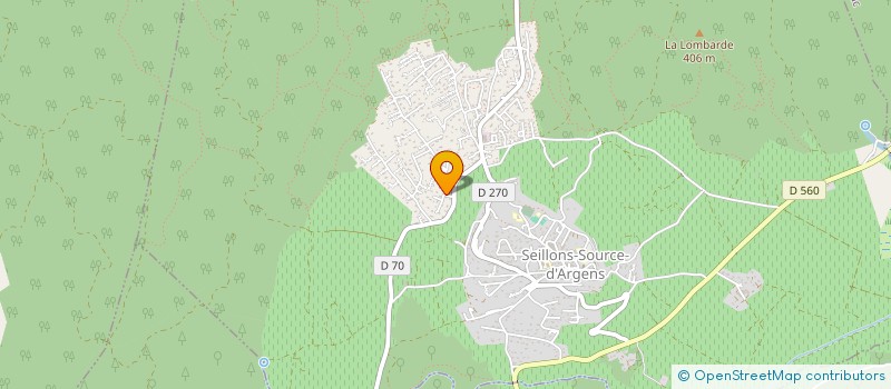 localisation de l'entreprise MADAME DOMINIQUE RODRIGUEZ  SEILLONS-SOURCE-D'ARGENS