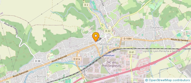 localisation de l'entreprise MADAME DOMINIQUE ROGER  MONTLUEL