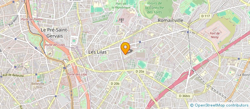 localisation de l'entreprise MADAME DOMINIQUE ROSENBERG à LES LILAS
