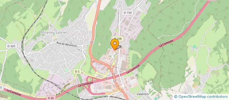 localisation de l'entreprise MADAME DOMINIQUE ROUSSEAU  MISEREY-SALINES
