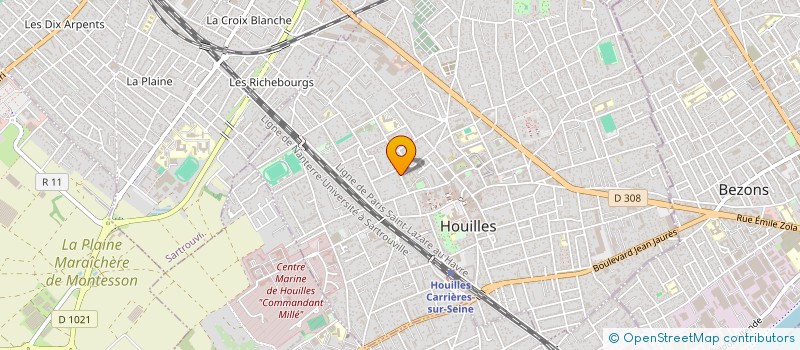 localisation de l'entreprise MADAME DOMINIQUE ROUSTAN  HOUILLES